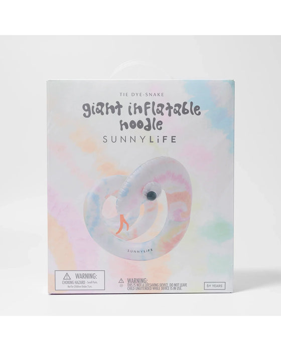 Sunnylife Giant Inflatable Noodle Snake Tie Dye Multi