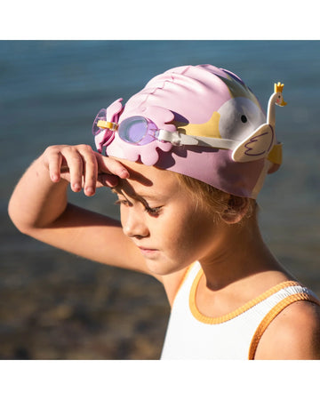 Sunnylife Kids Swim Goggles Princess Swan Multi