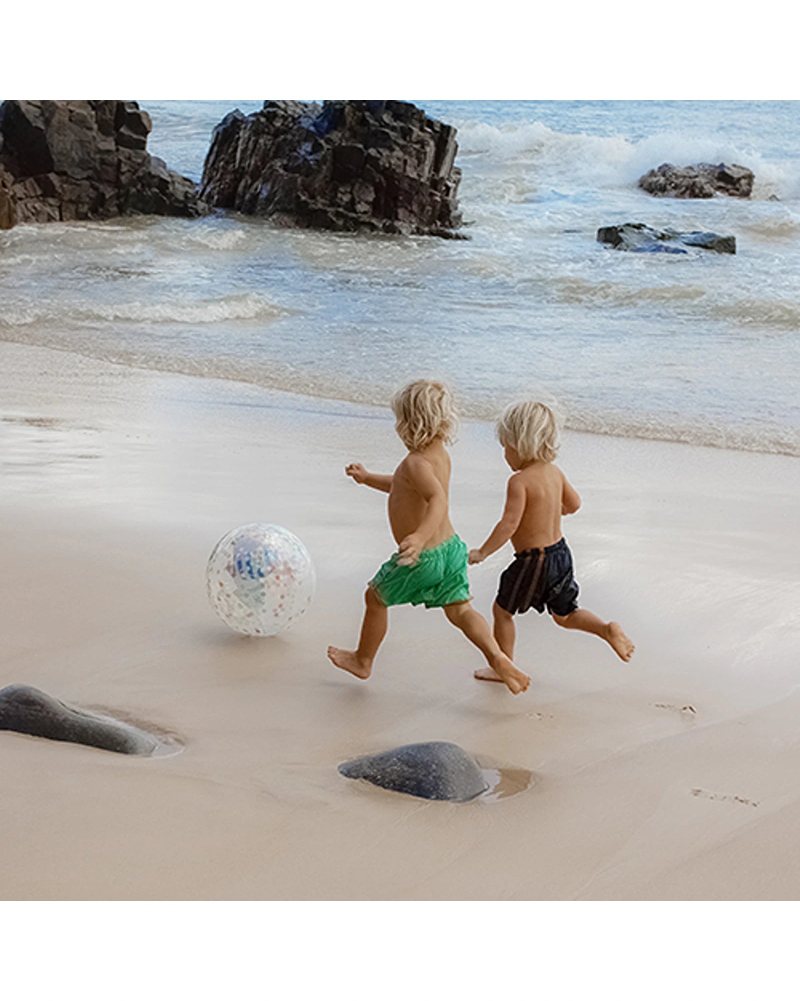 Sunnylife 3D Inflatable Beach Ball Sammy the Seagull Blue Stripe
