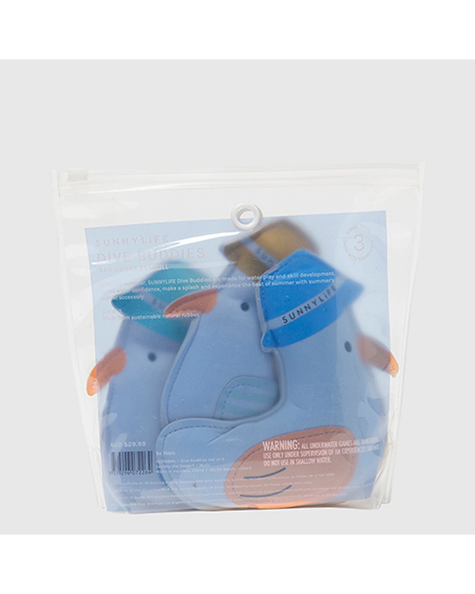 Sunnylife Dive Buddies Sammy the Seagull Multi Set of 3