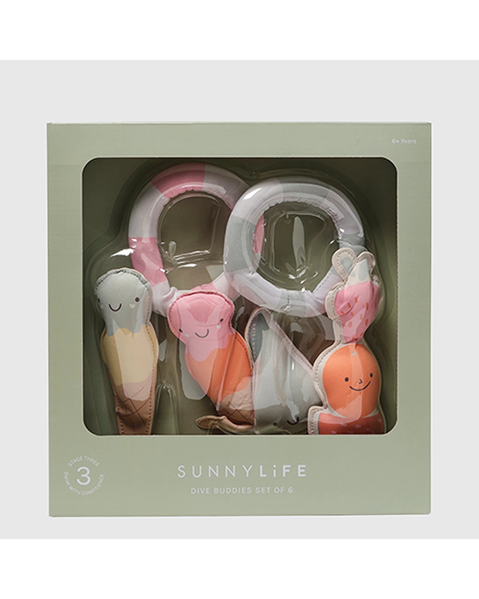 Sunnylife Dive Buddies Cotton Candy Multi Set of 6