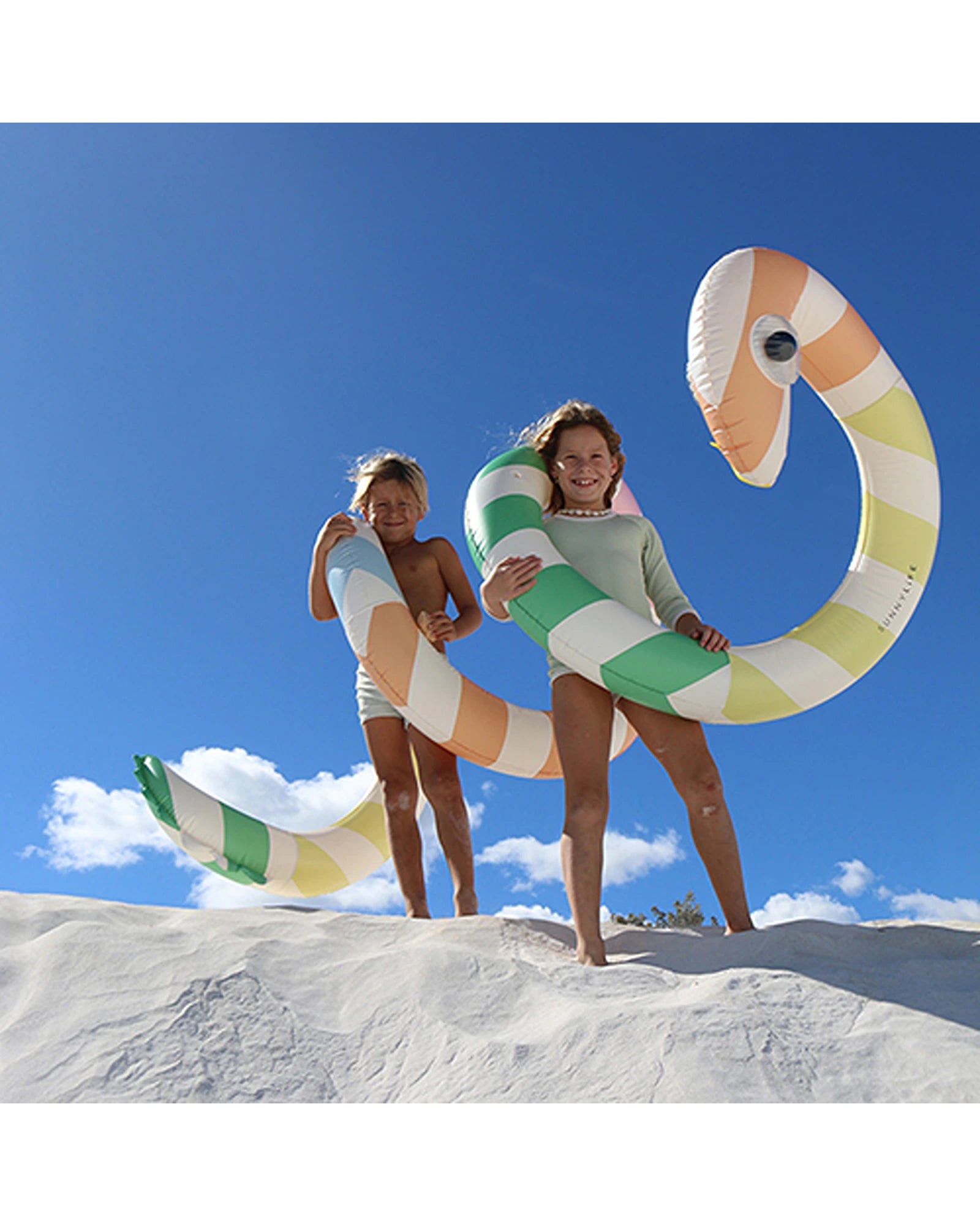 Sunnylife Giant Inflatable Noodle Poolside Sorbet Stripe