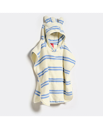 Sunnylife Kids Character Hooded Towel Sammy the Seagull Blue Stripe