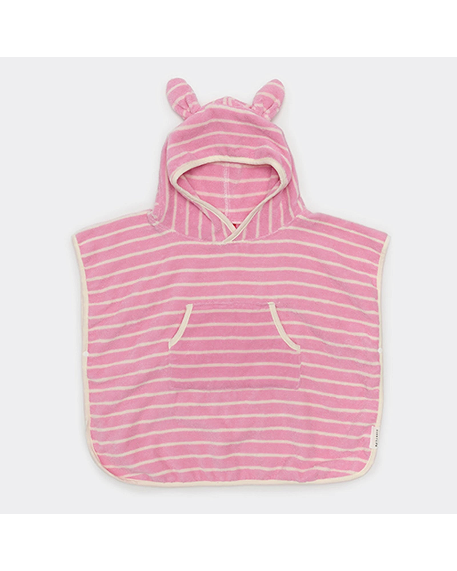 Sunnylife Kids Character Hooded Towel Cotton Candy Pink Stripe