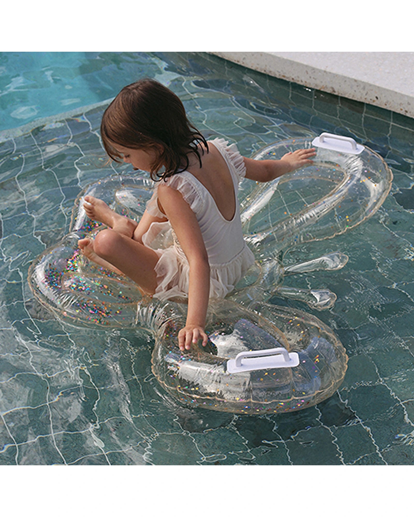 Sunnylife Kids Lie-On Float Cotton Candy Glitter