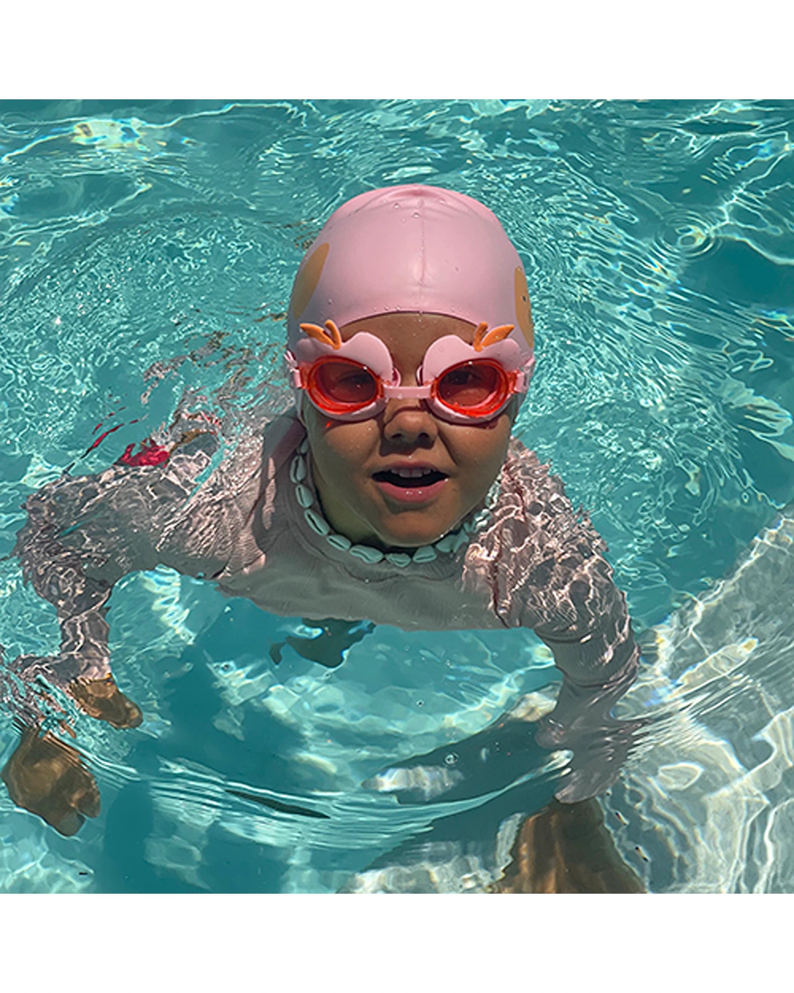 Sunnylife Kids Swim Goggles Cotton Candy Cherry