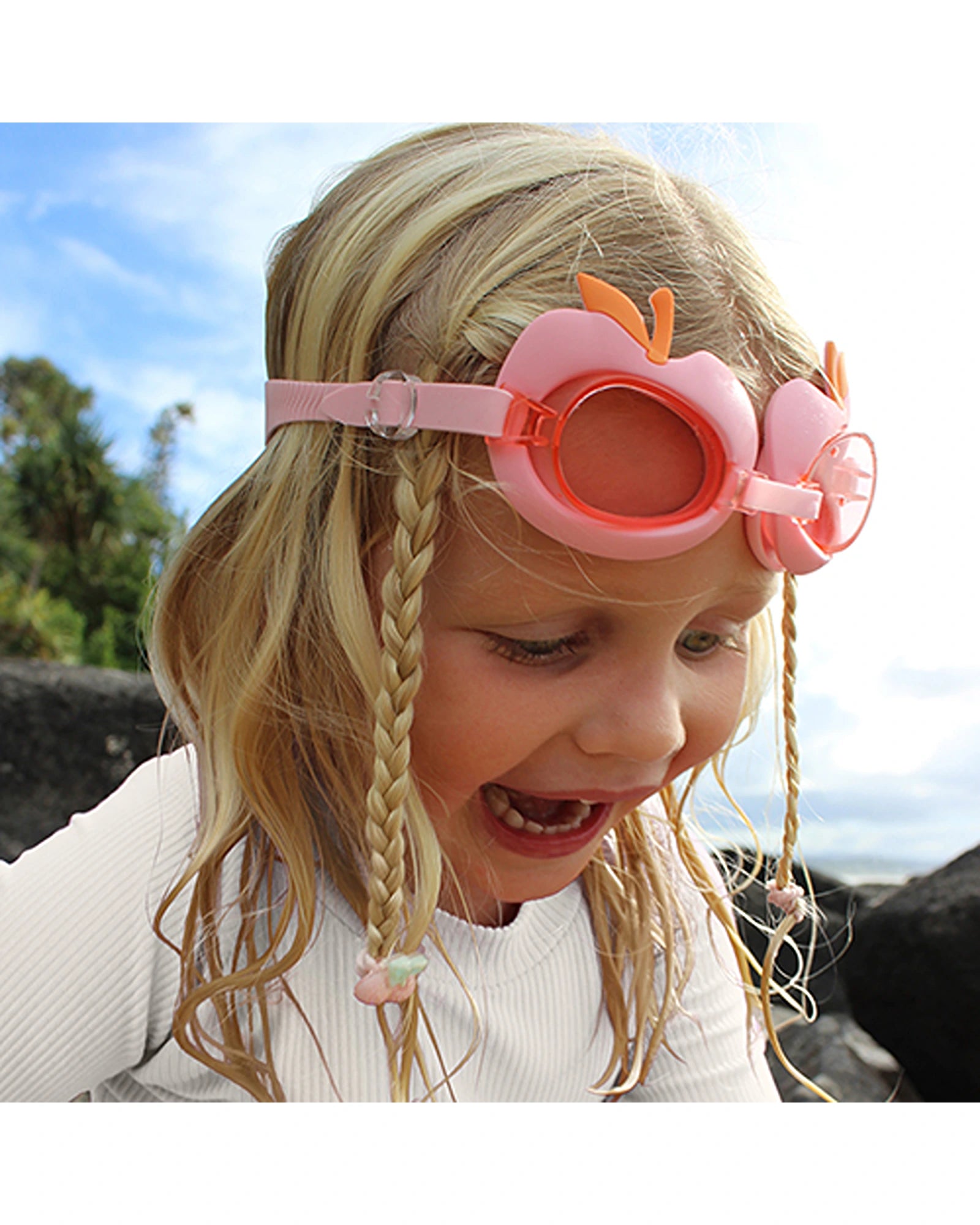 Sunnylife Kids Swim Goggles Cotton Candy Cherry