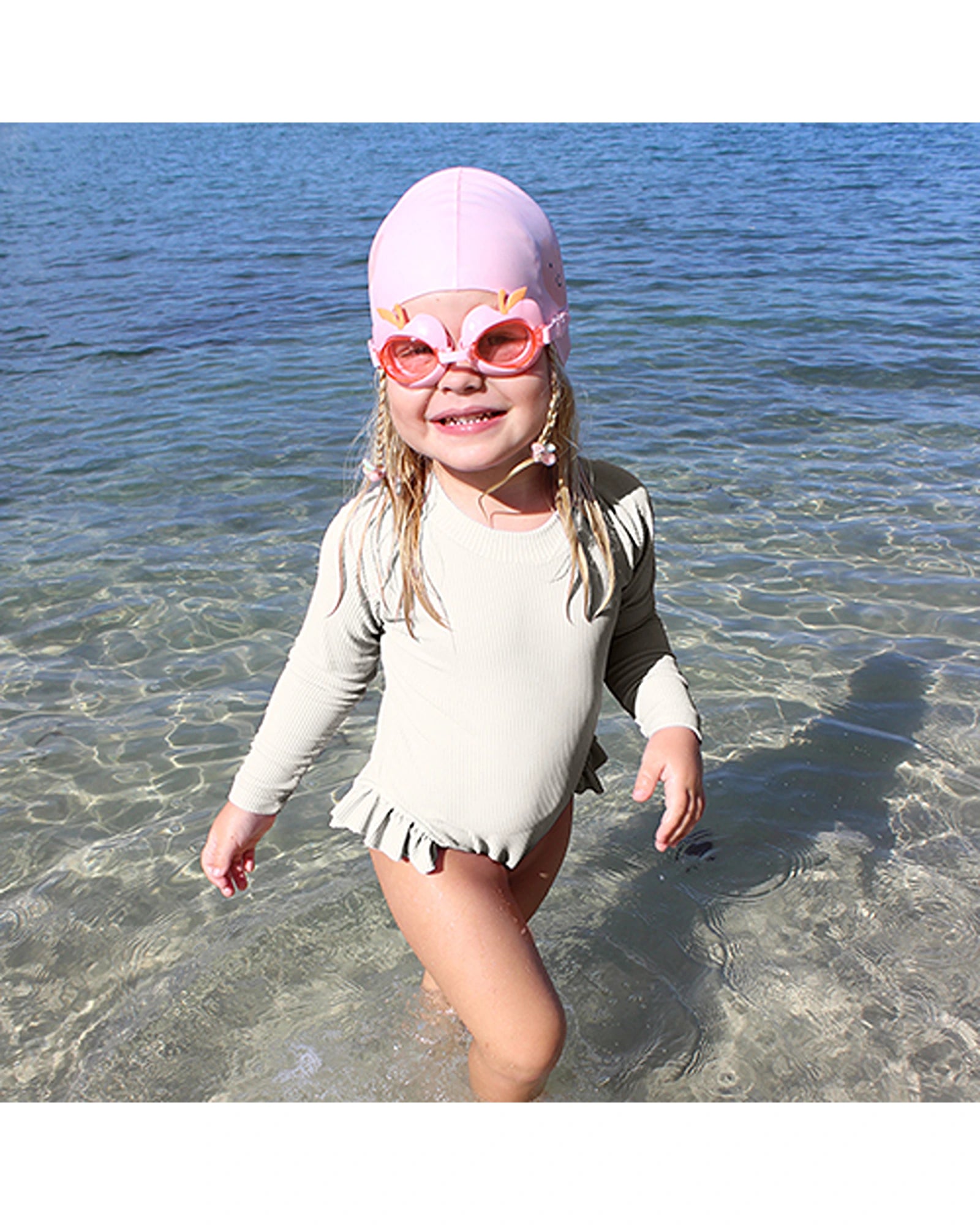 Sunnylife Kids Swim Goggles Cotton Candy Cherry