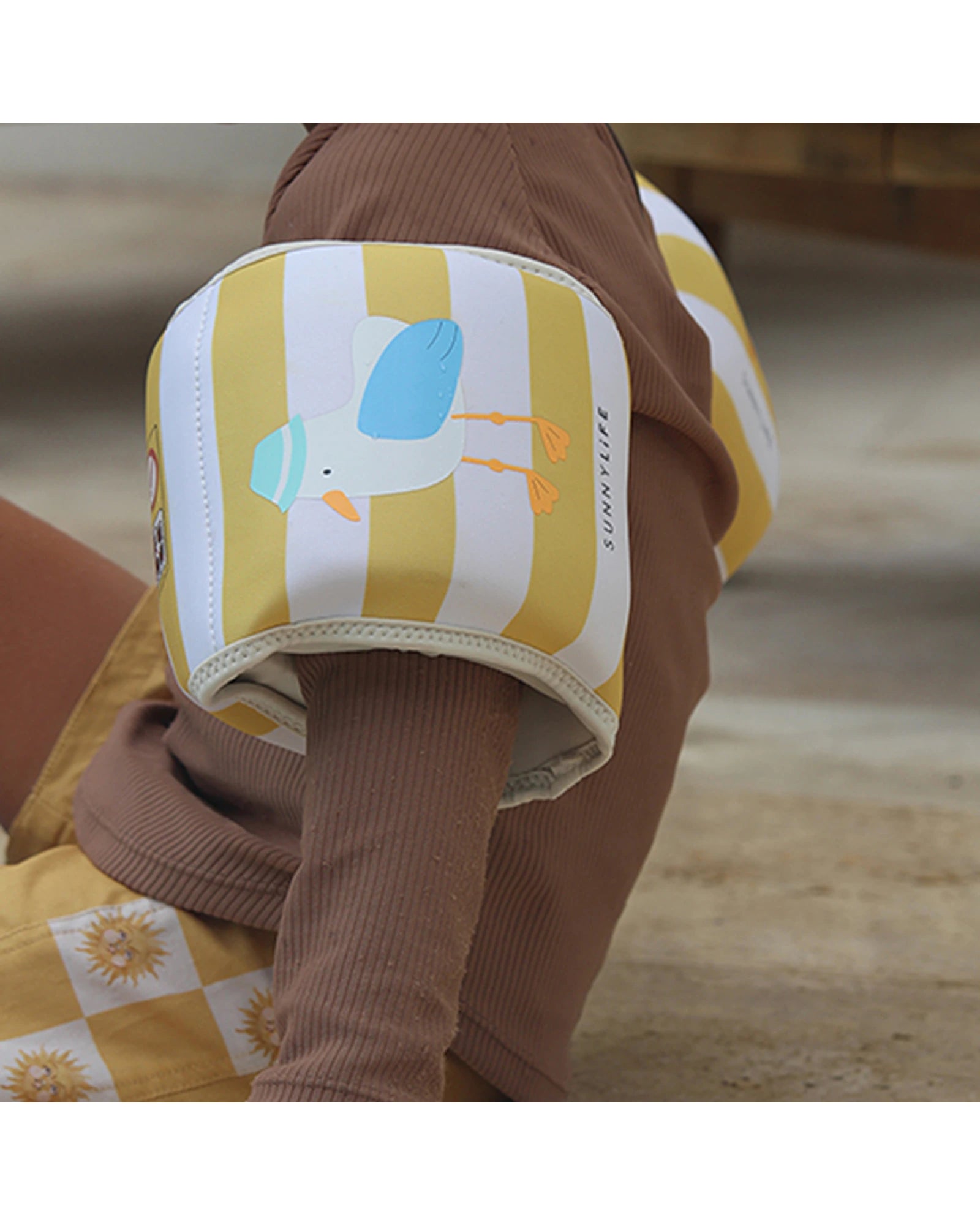 Sunnylife Kids Floaties Sammy the Seagull Mustard Stripe