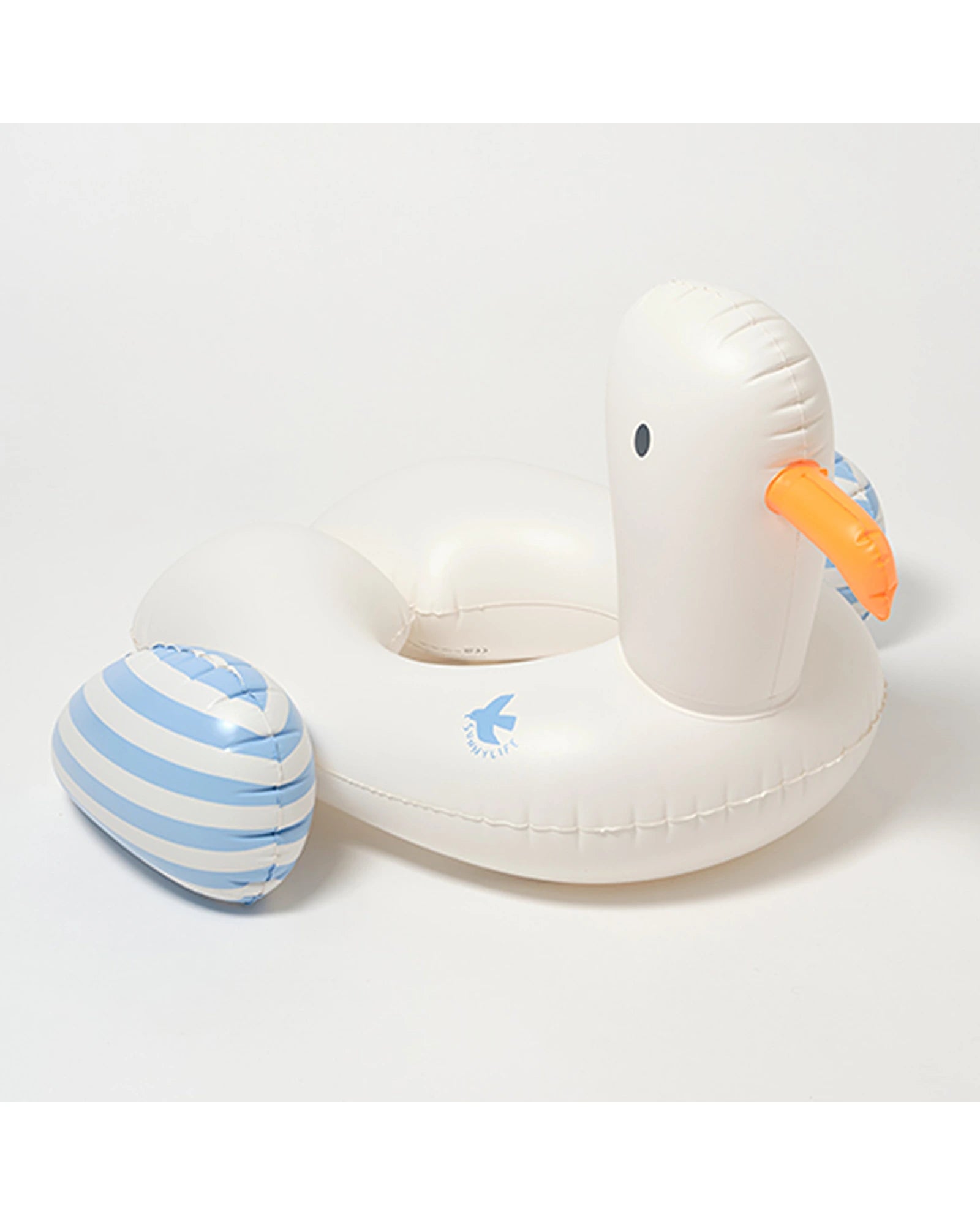 Sunnylife Kids Tube Pool Ring Sammy the Seagull Blue Stripe