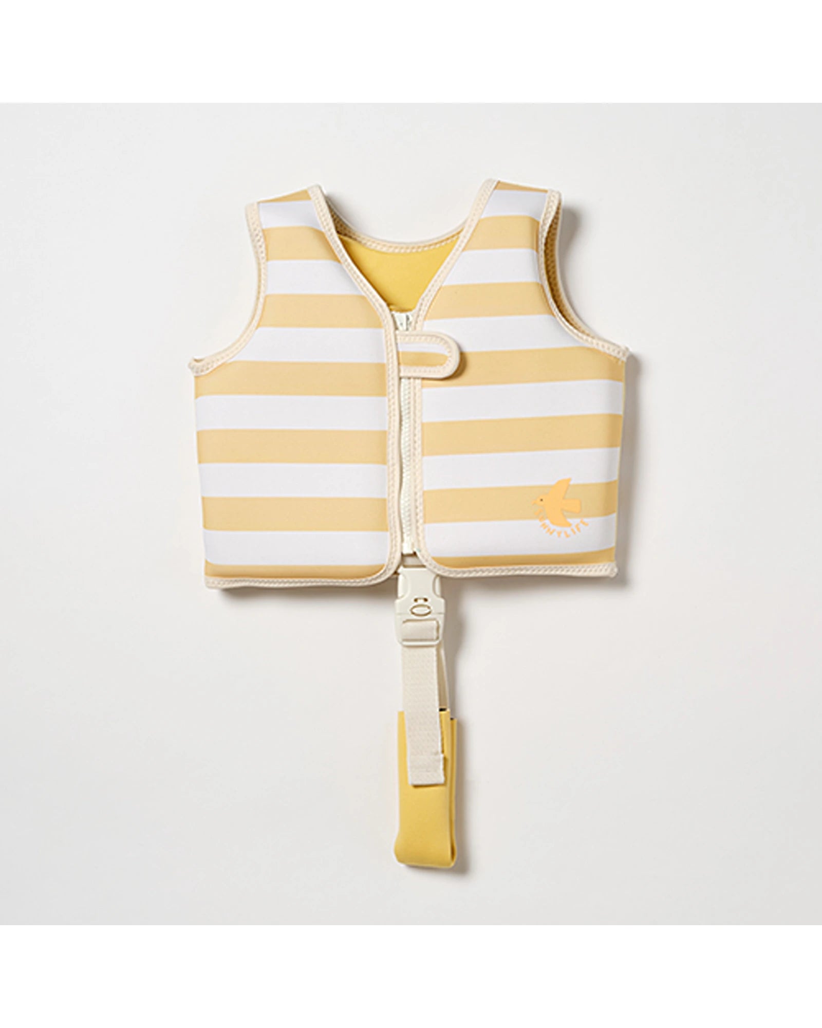 Sunnylife Kids Swim Vest 1-2 Sammy the Seagull Mustard Stripe