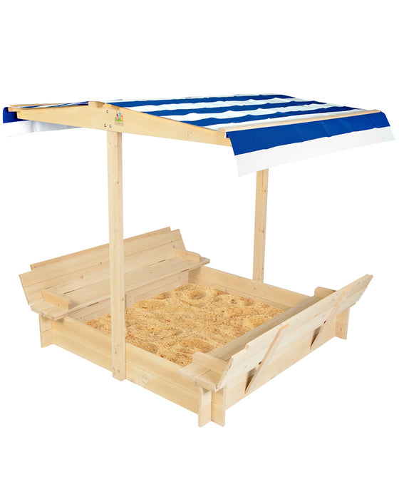 Lifespan Kids Skipper 2 Sandpit with Blue and White Canopy