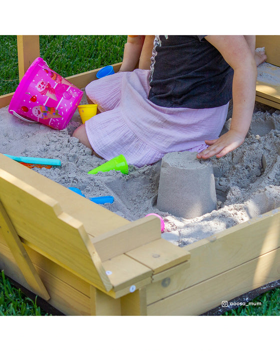 Lifespan Kids Skipper 2 Sandpit with Blue and White Canopy