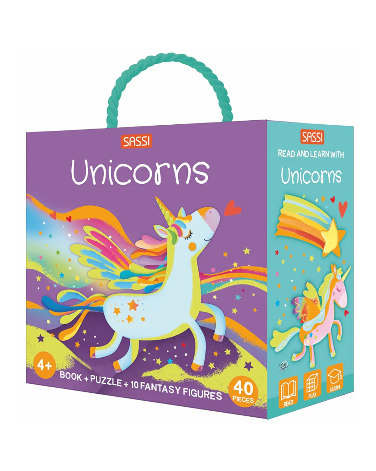 Sassi – 3D Puzzle and Book - Unicorns
