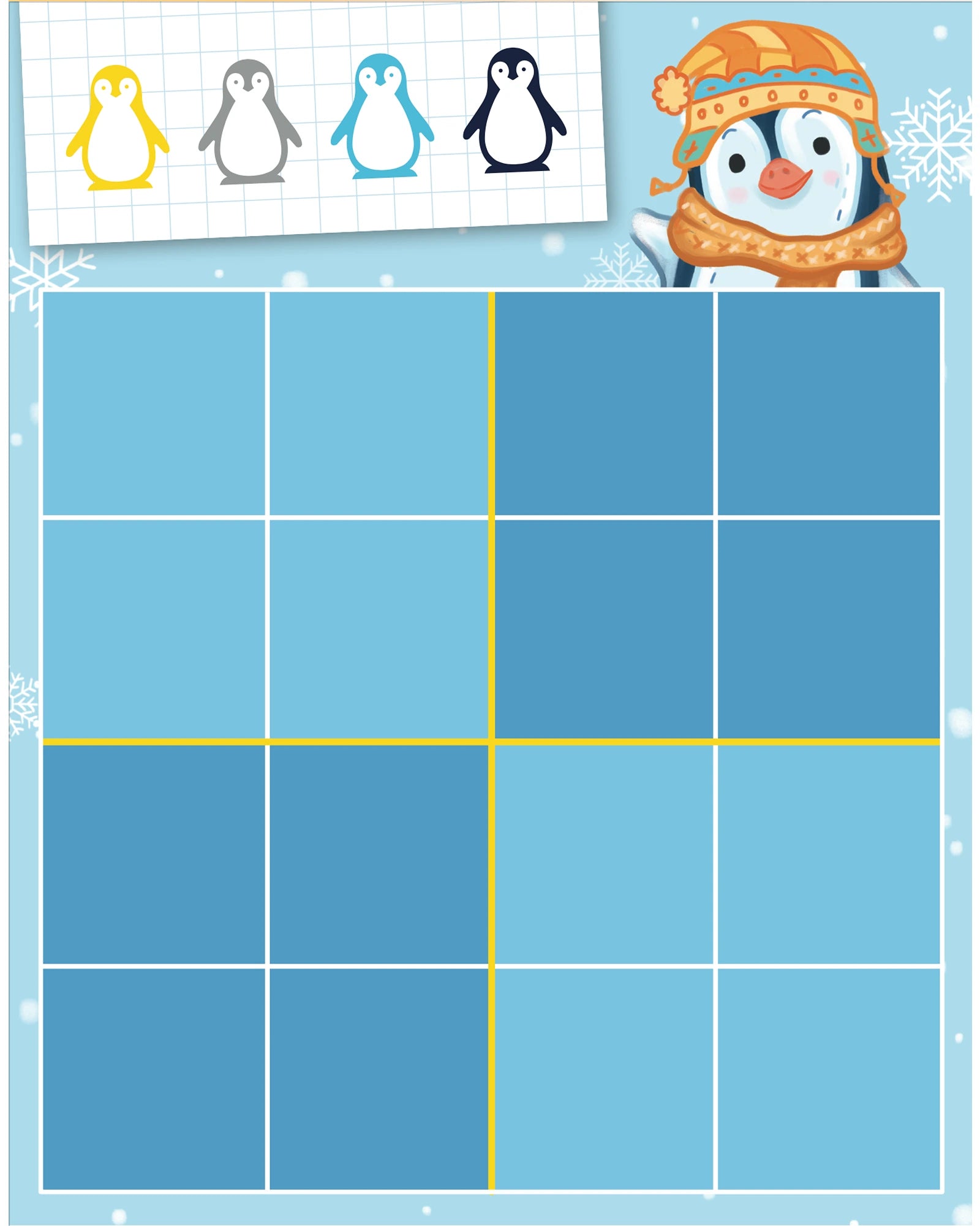 Sassi Penguins and Numbers Memory Matching Game
