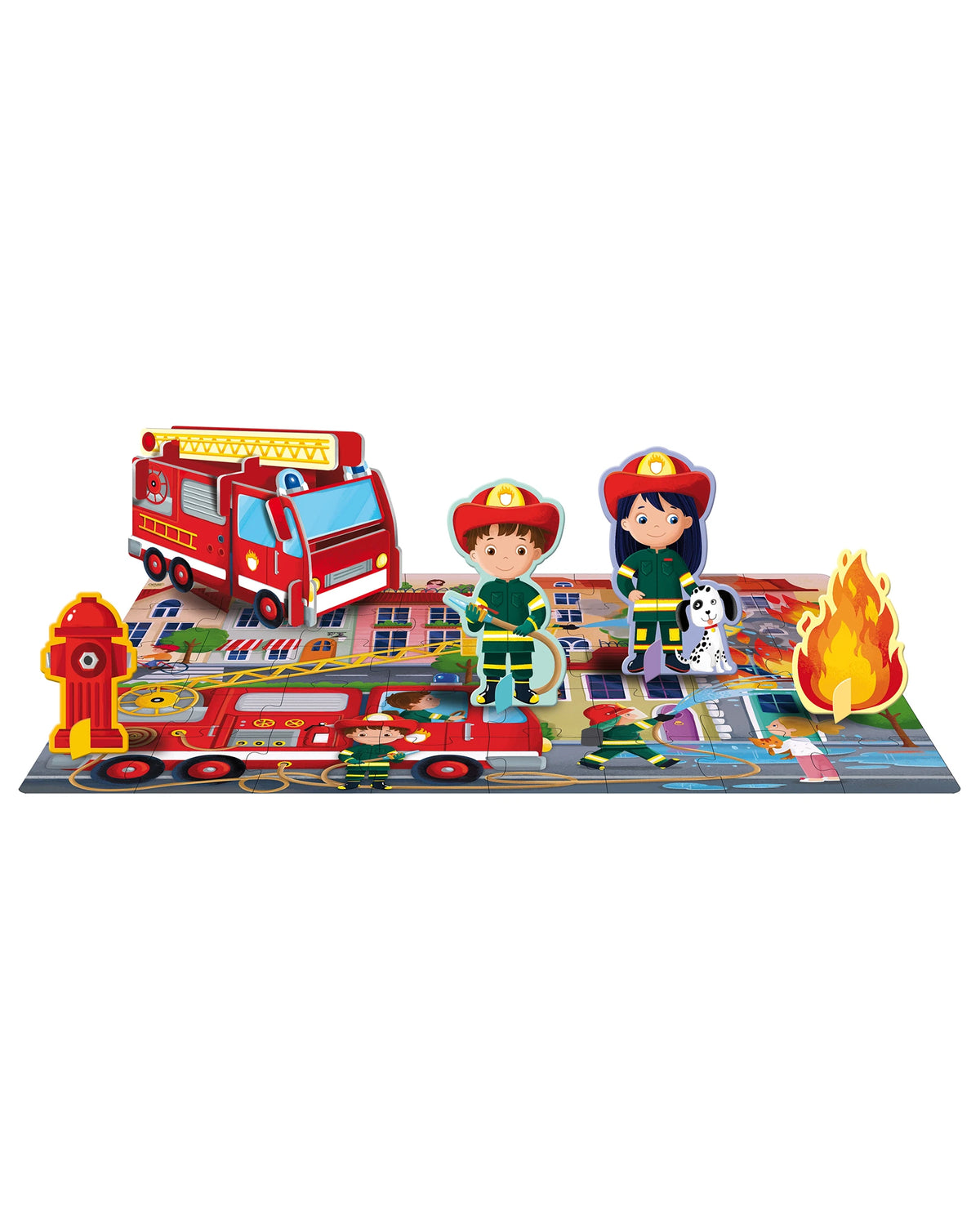 Sassi – 3D Puzzle and Book - Firefighters