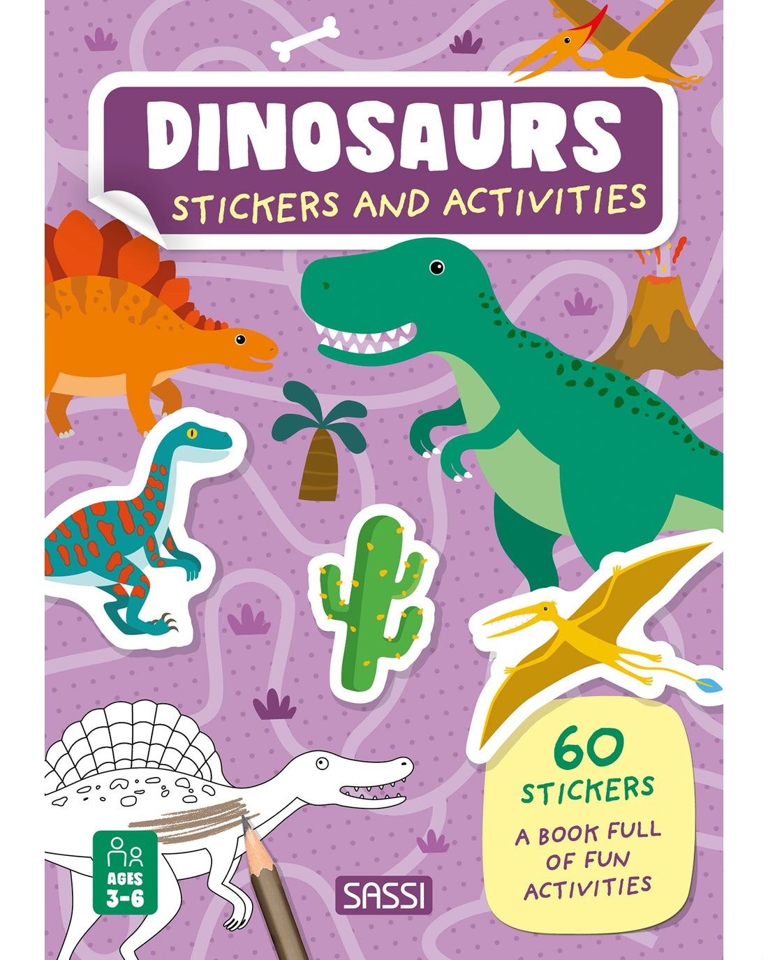 Sassi Sticker and Activity Book Dinosaurs