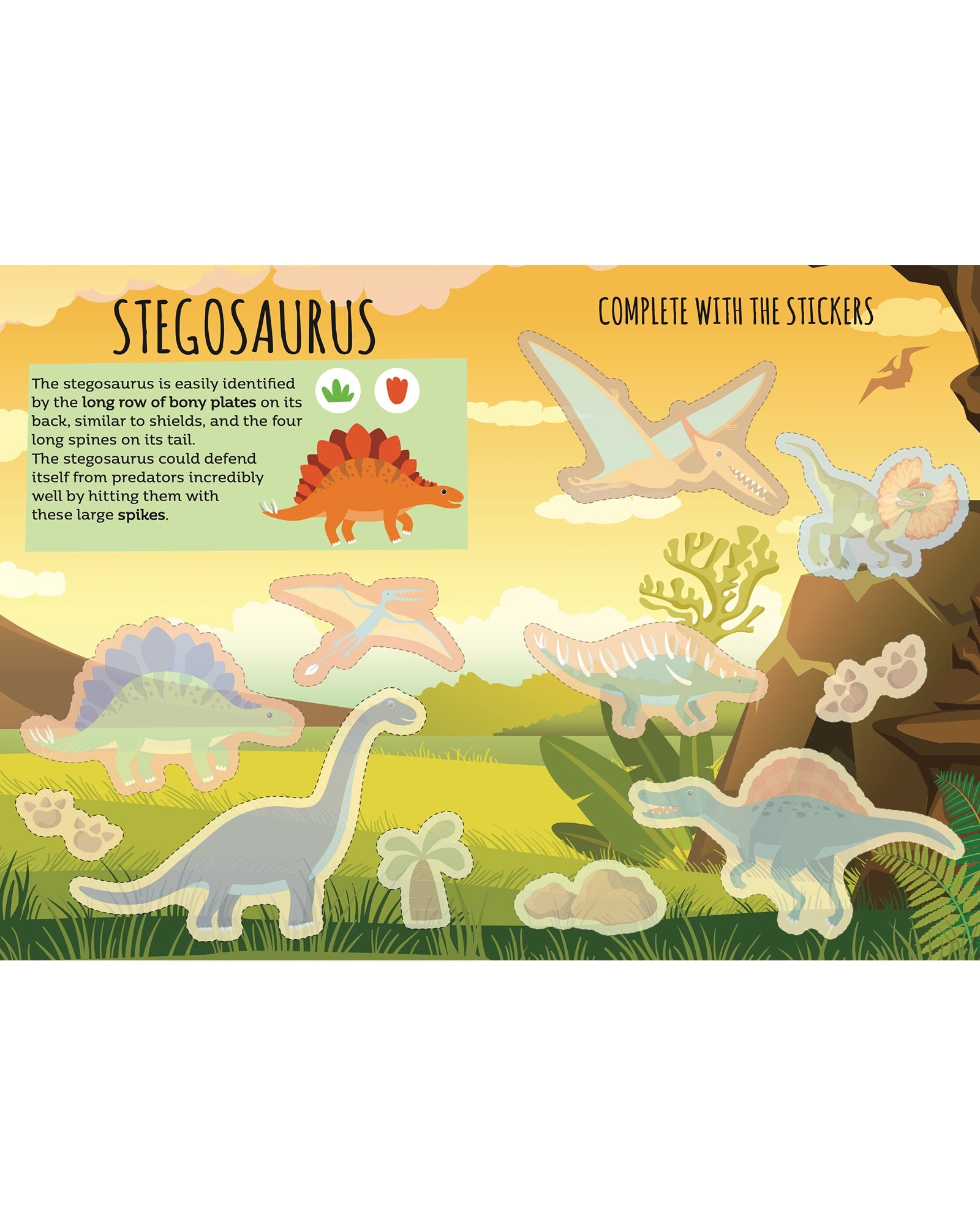 Sassi Sticker and Activity Book Dinosaurs