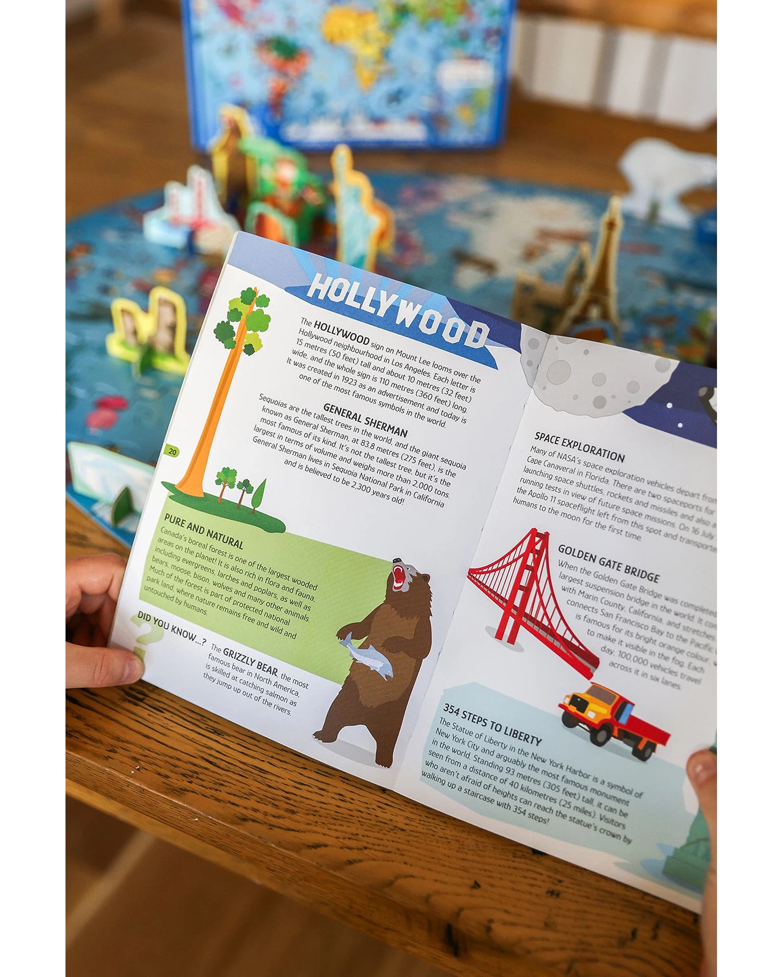 Sassi Travel Learn Explore The Earth 200-piece Puzzle & Book Set