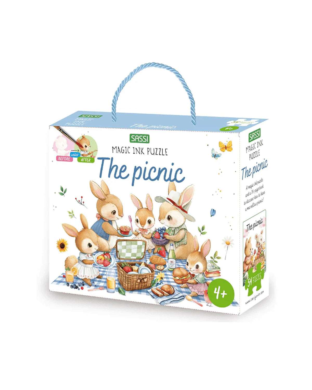 Sassi Magic Water Puzzle & Book Set - Picnic