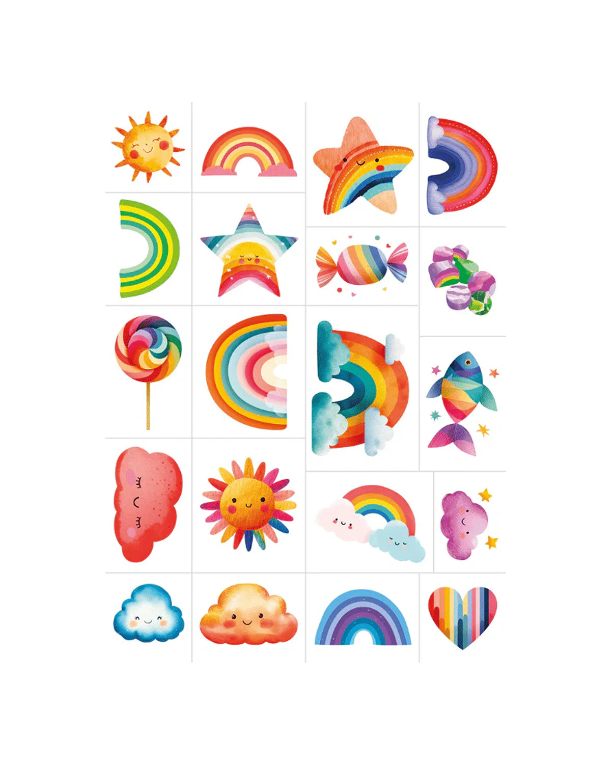 Sassi Tattoos - Magic Rainbow