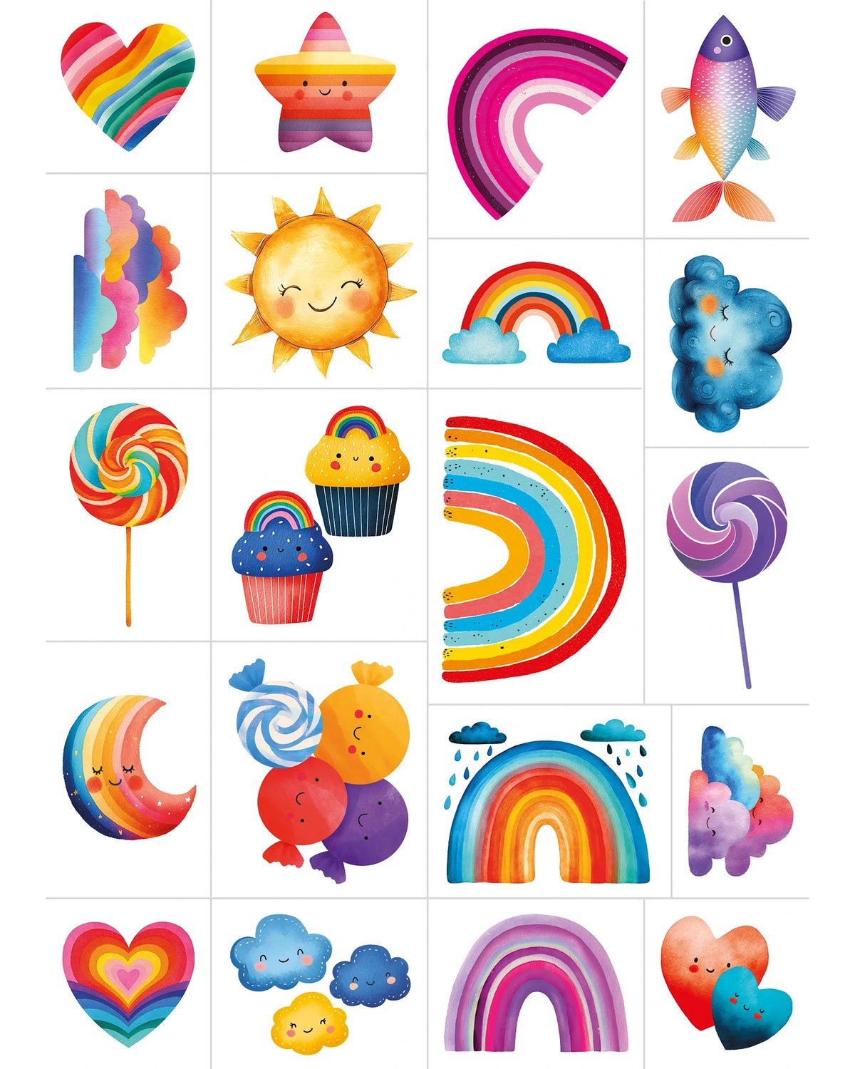 Sassi Tattoos - Magic Rainbow