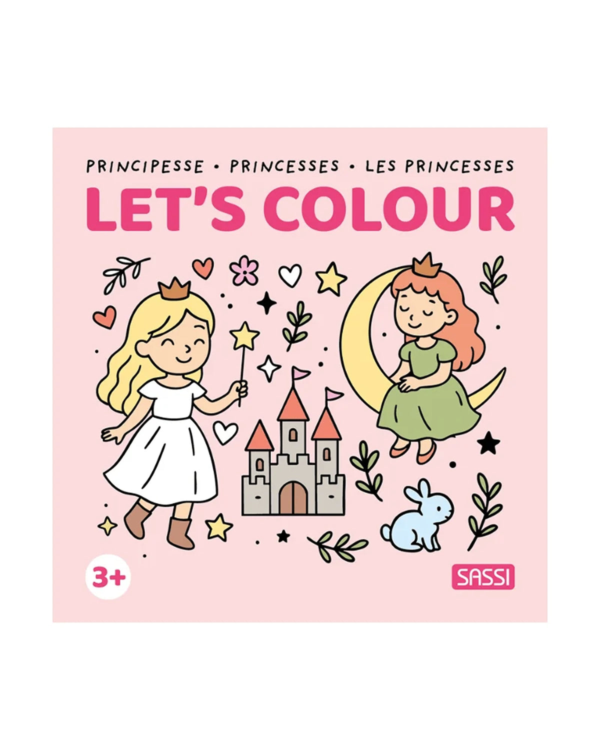Sassi Colouring Book Square - Princesses