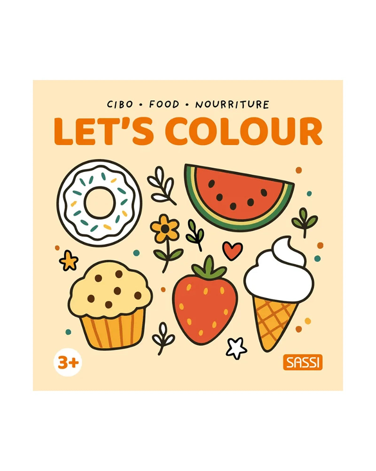 Sassi Colouring Book Square - Food