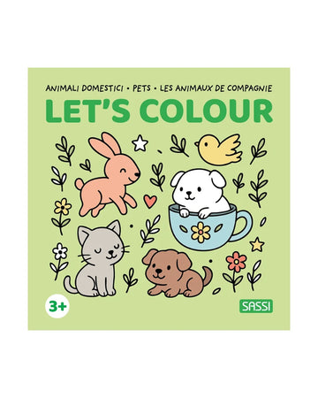 Sassi Colouring Book Square - Pets