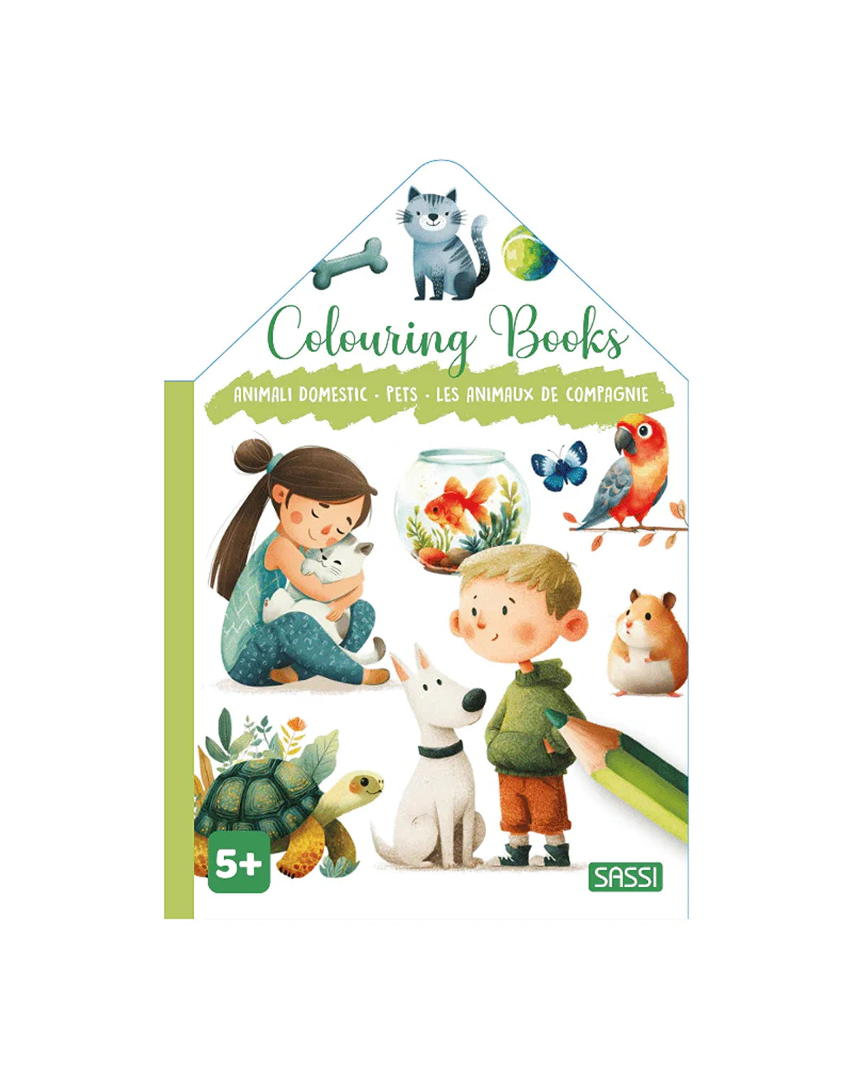 Sassi Colouring Book House - Pets
