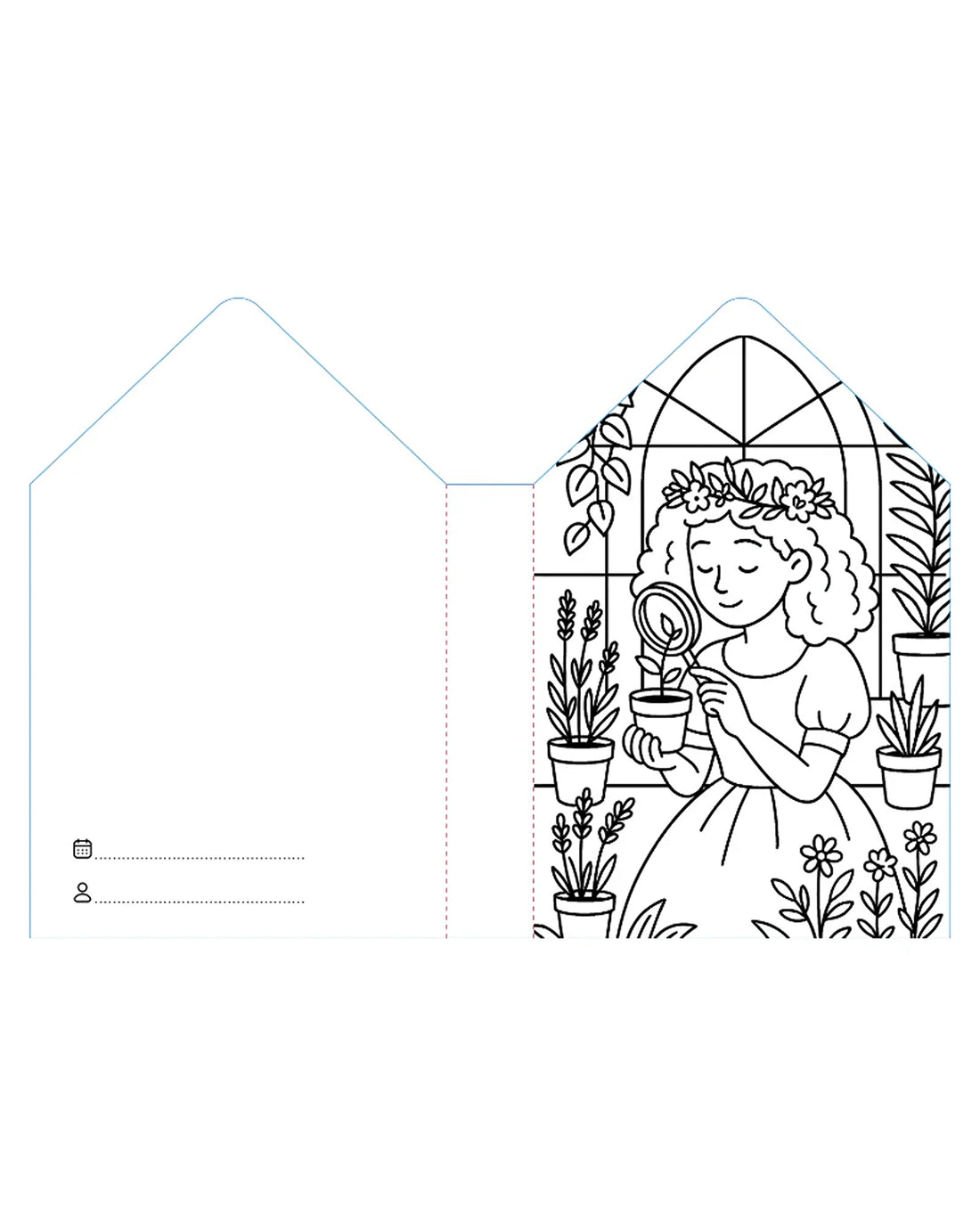 Sassi Colouring Book House - Princesses