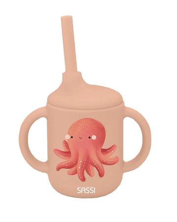 Sassi Silicone Sippy Cup Set Slurpy The Octopus