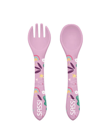 Sassi Silicone Cutlery Set Sparkly The Unicorn