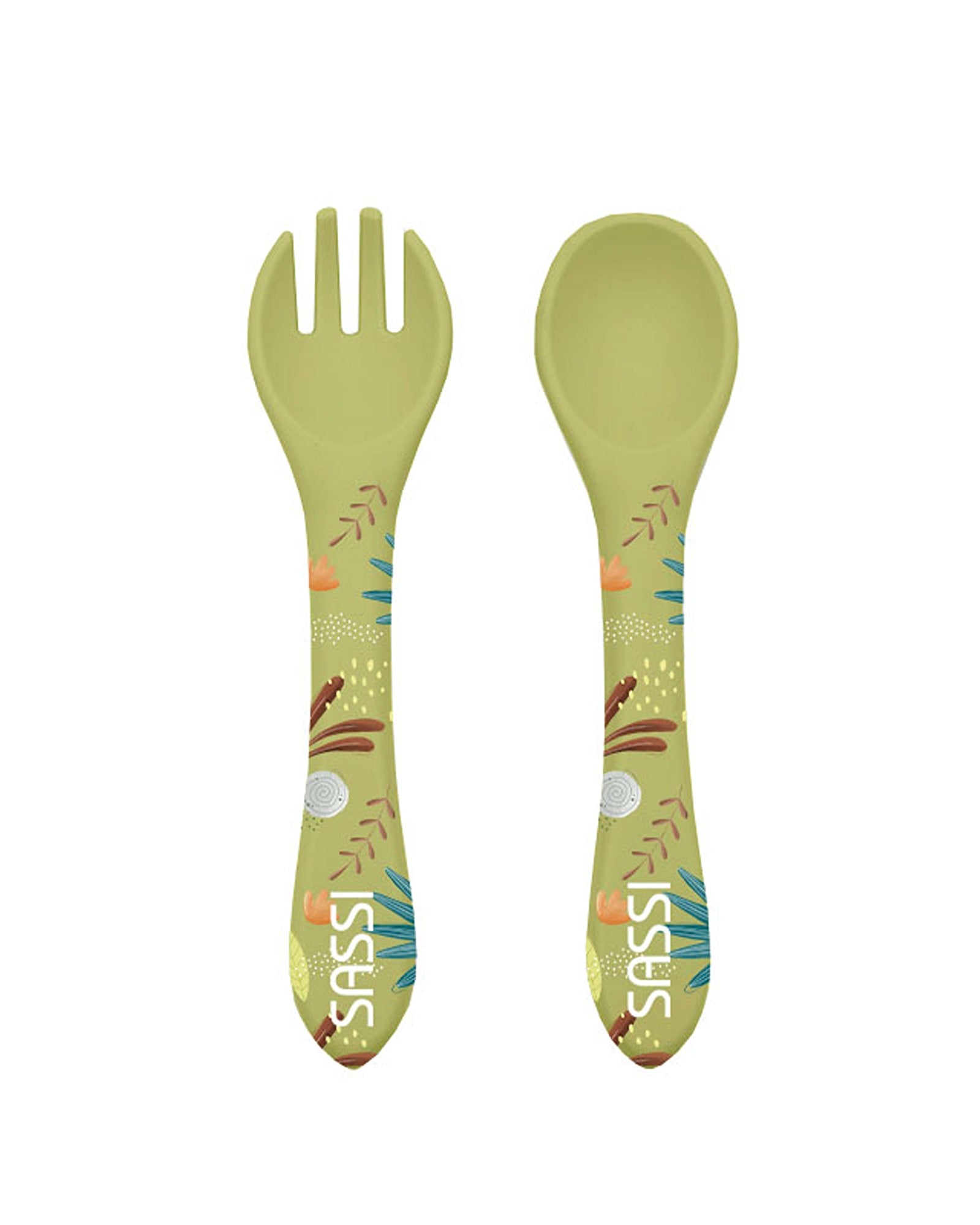 Sassi Silicone Cutlery Set Cracky The Dinosaur