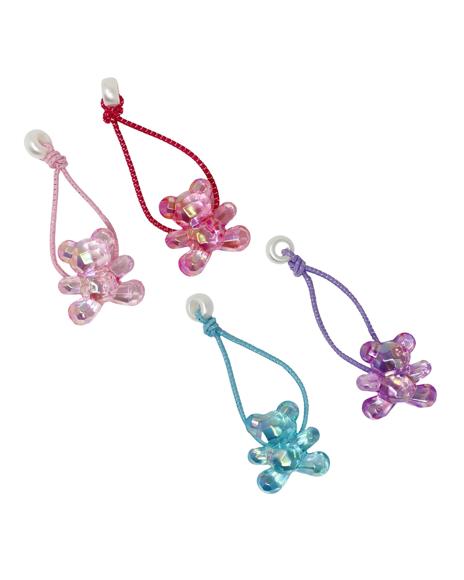 Teddy Bear Hair Elastics - Assorted