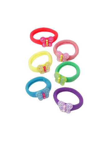 Sparkle Butterfly Hair Elastics
