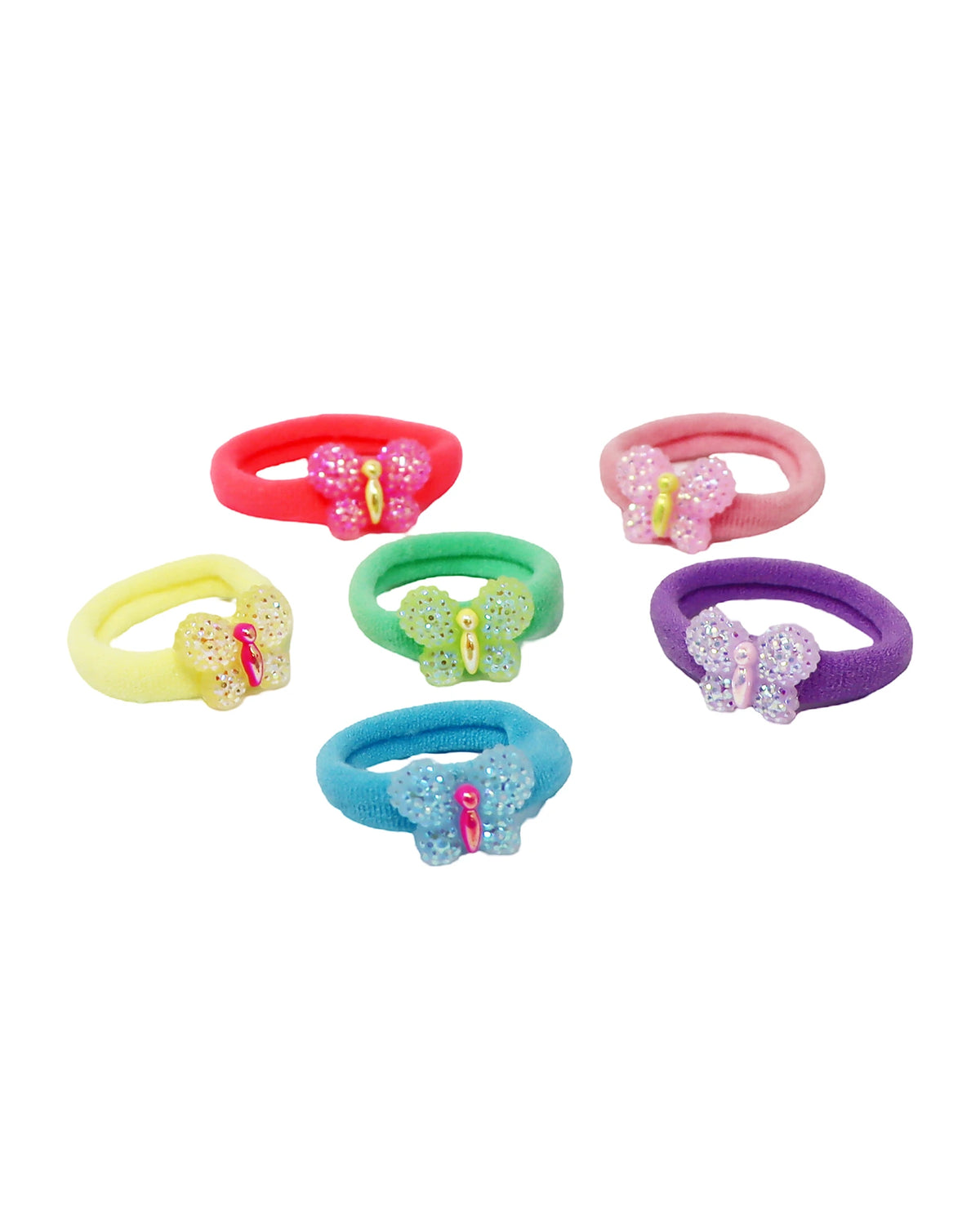 Sparkle Butterfly Hair Elastics