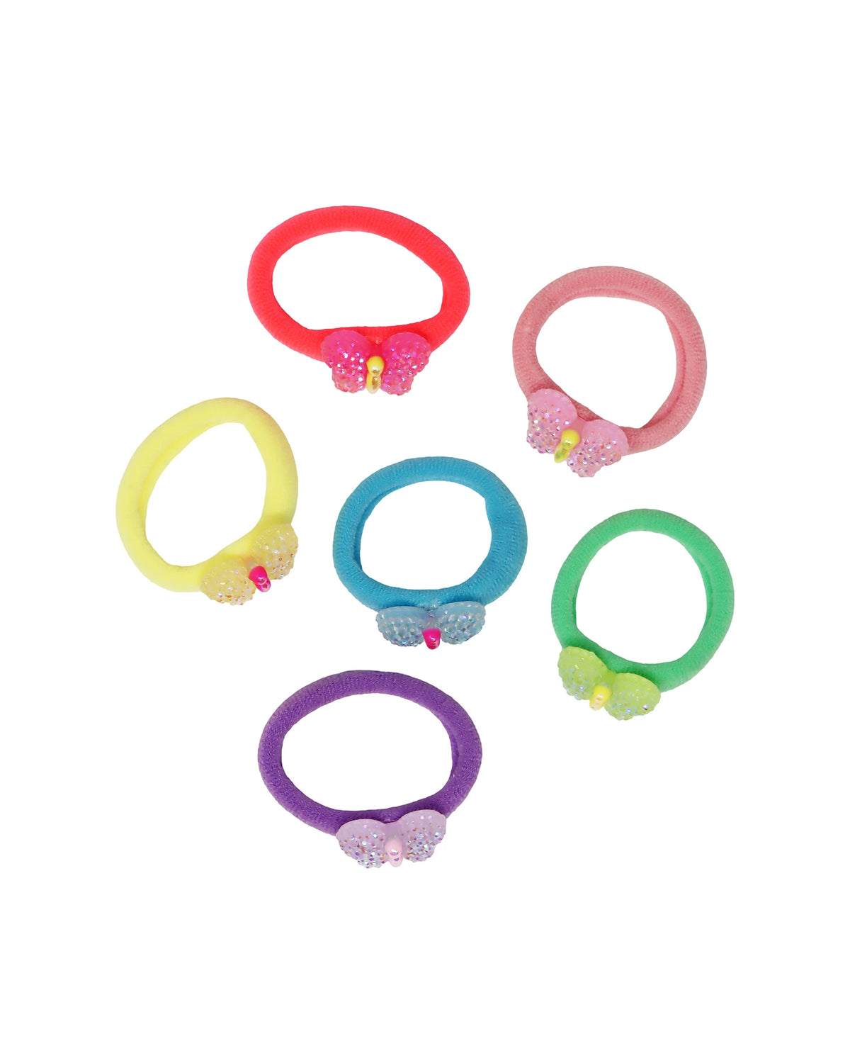 Sparkle Butterfly Hair Elastics