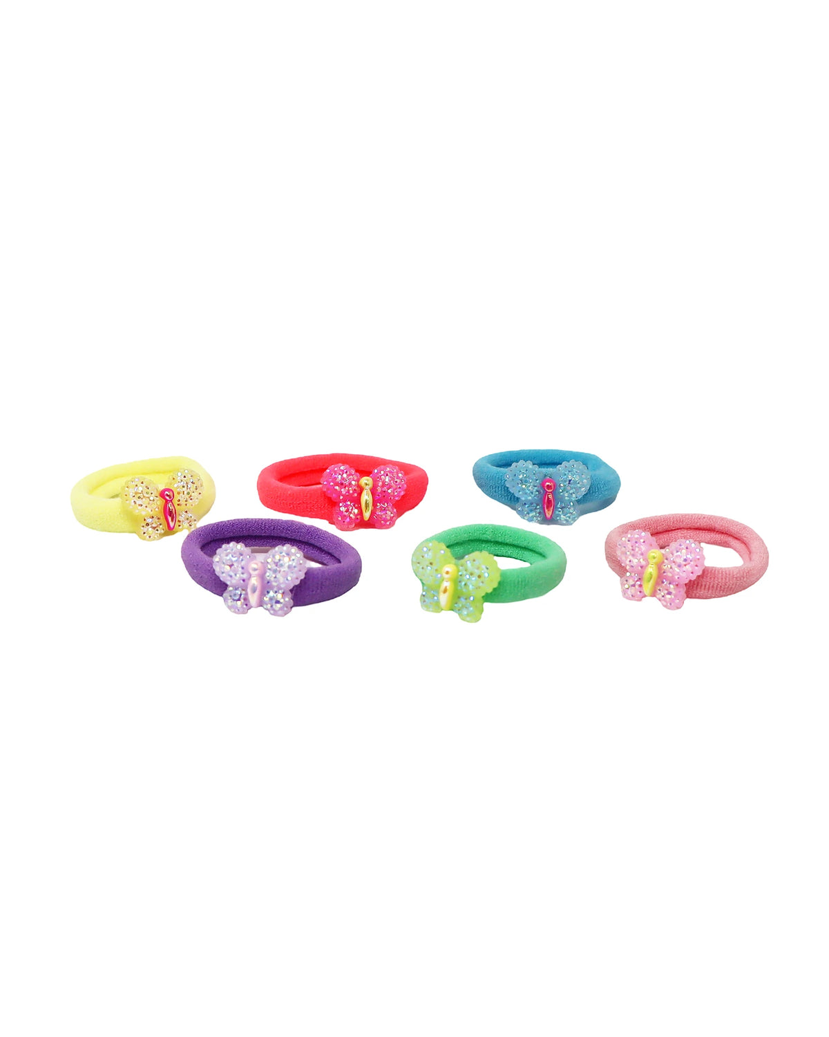Sparkle Butterfly Hair Elastics