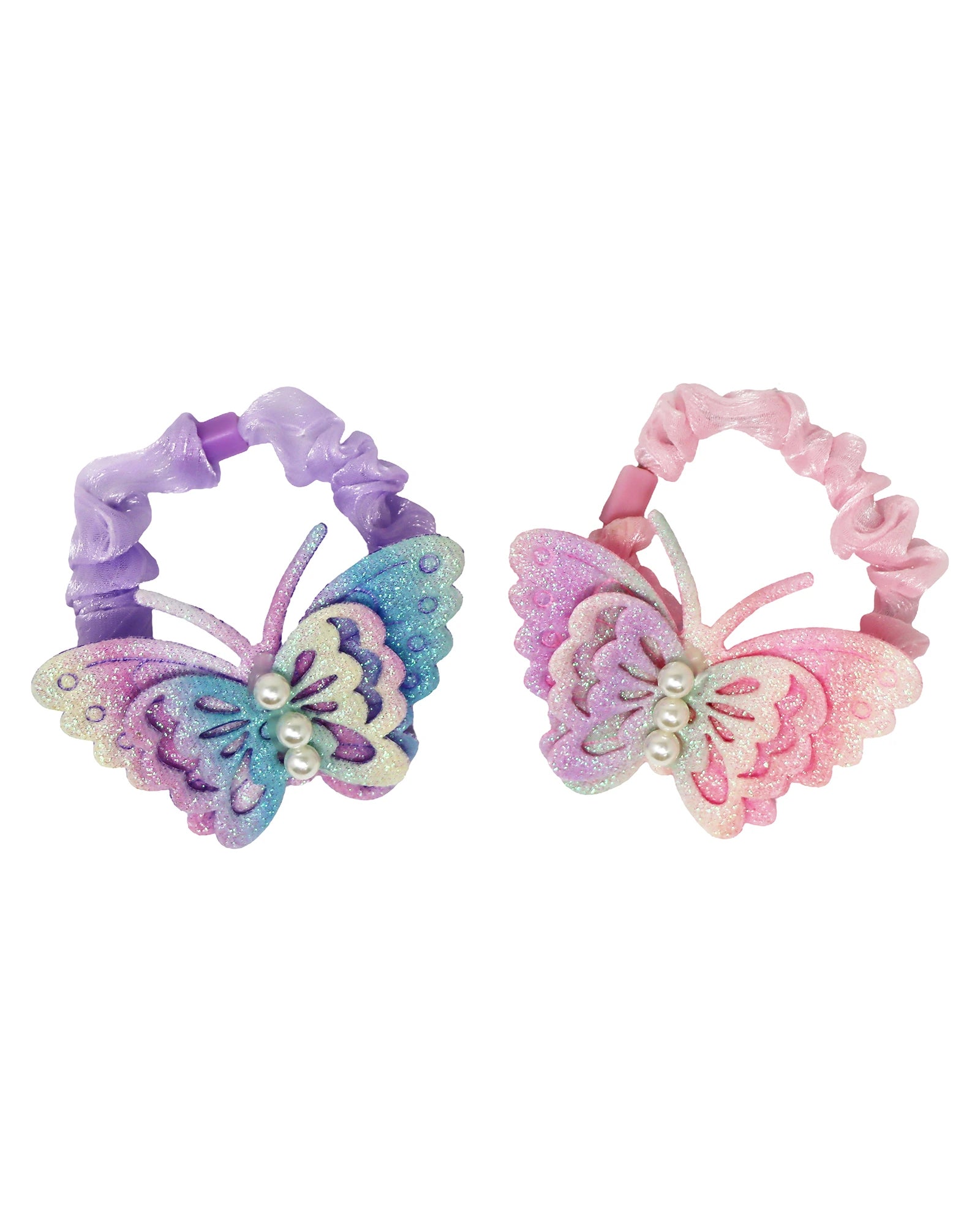 Rainbow Butterfly Scrunchie