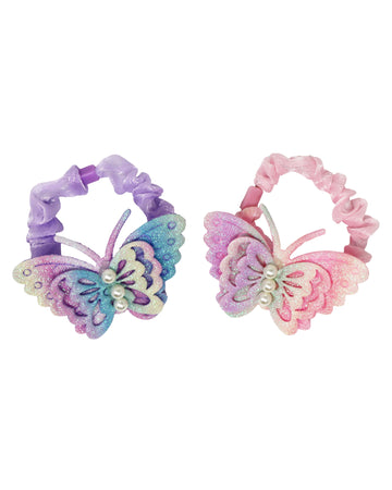 Rainbow Butterfly Scrunchie