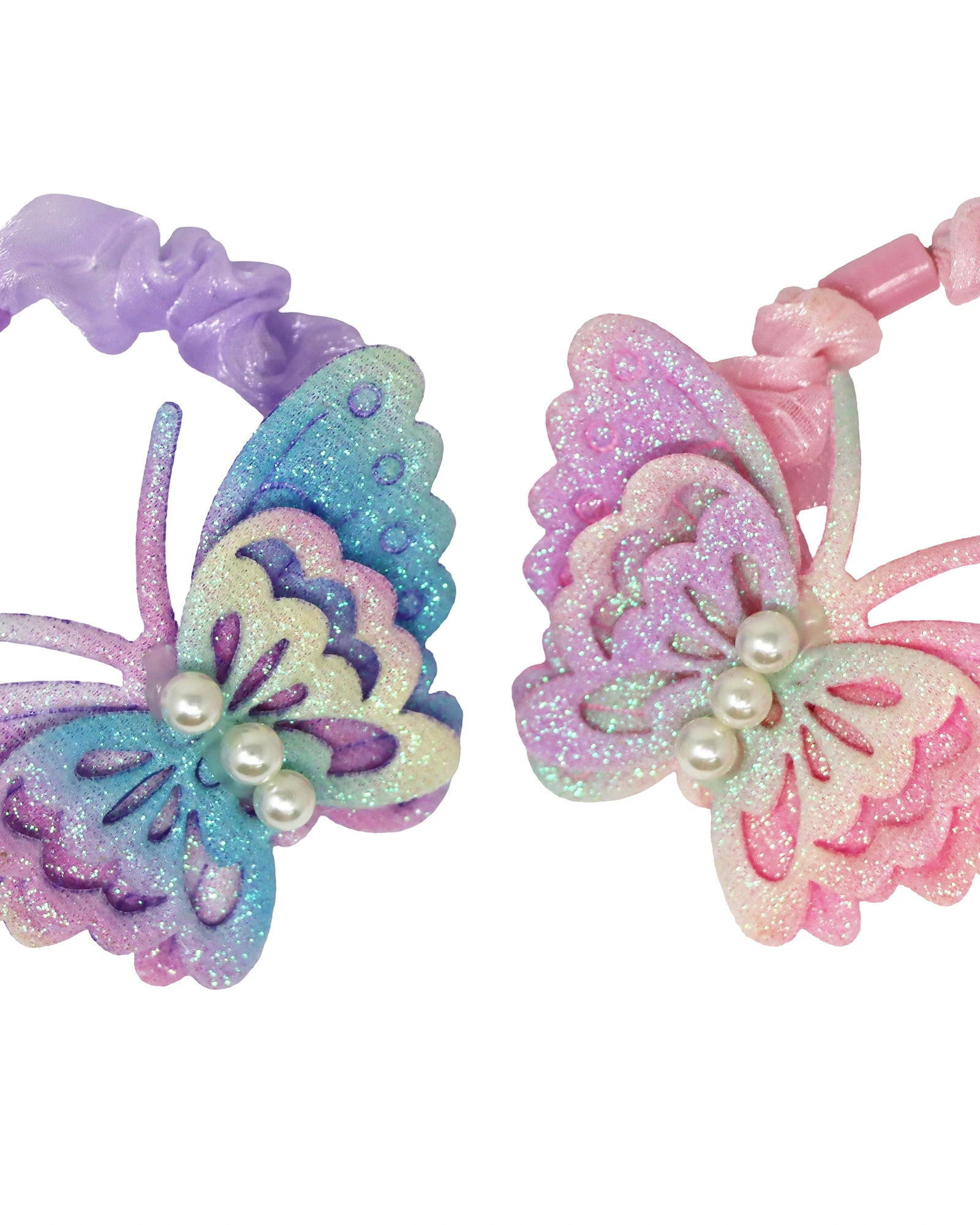 Rainbow Butterfly Scrunchie