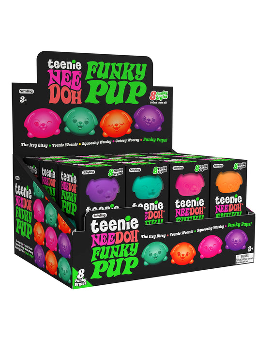 Nee Doh Funky Pups Teenie 3 Pack