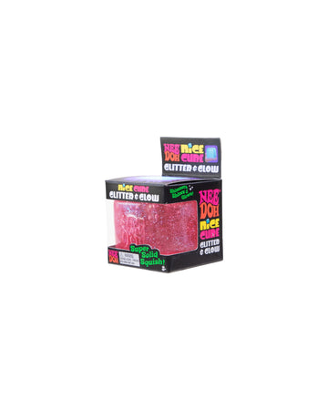 NeeDoh Nice Cube Glitter & Glow - Assorted