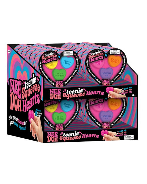 NeeDoh Teenie 3pk Squeeze Hearts - Assorted
