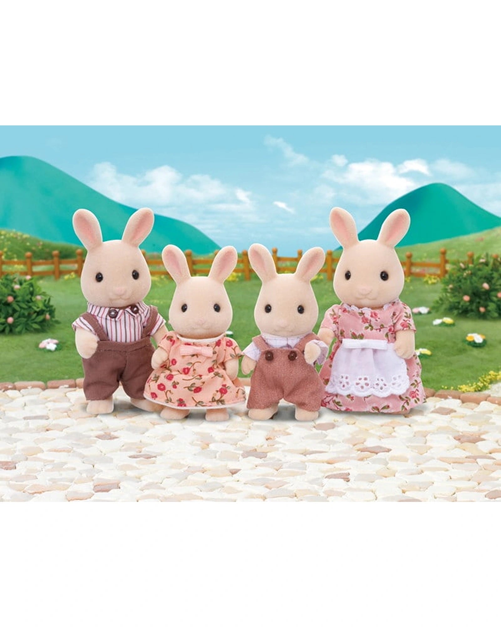 Sylvanian Families Milk Rabbit Family Set Calico Critters 3 set