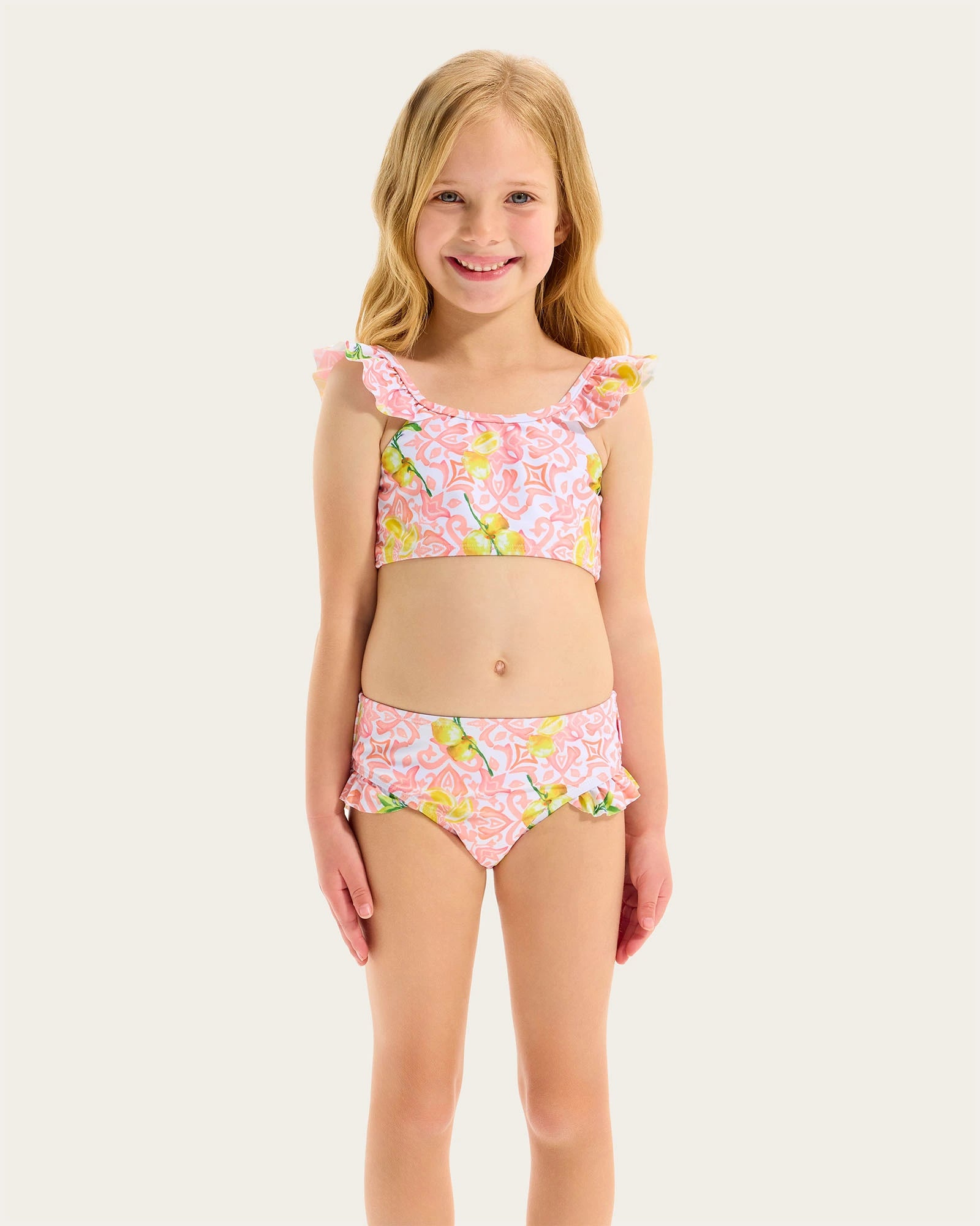 Seafolly Kids Lemon Tile Bikini Set