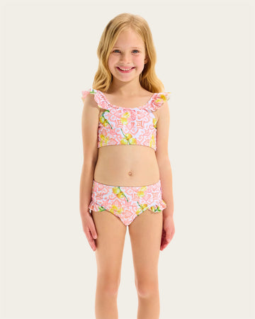 Seafolly Kids Lemon Tile Bikini Set