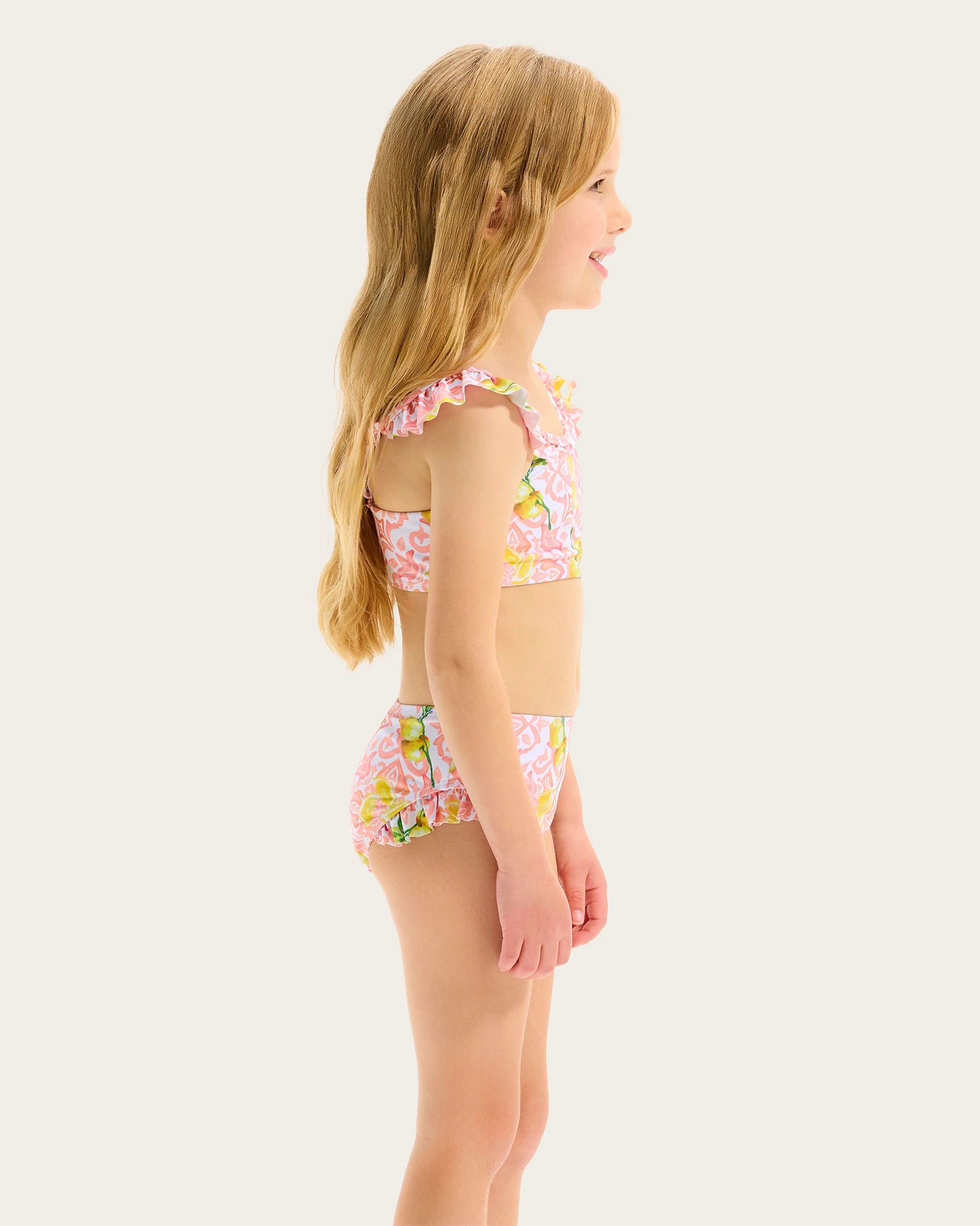 Seafolly Kids Lemon Tile Bikini Set