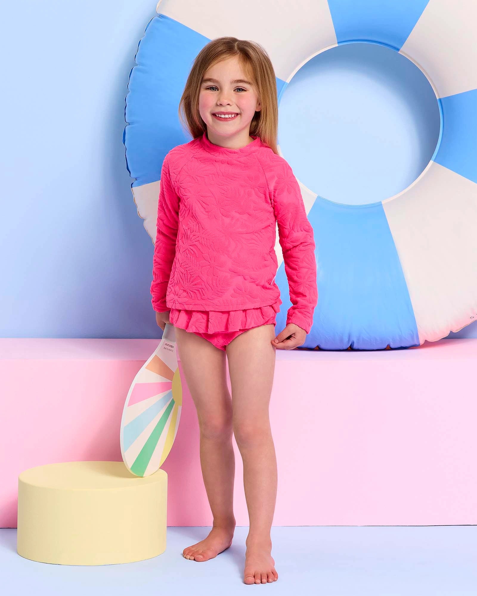Terry Rash Set - Candy Pink - Size 5